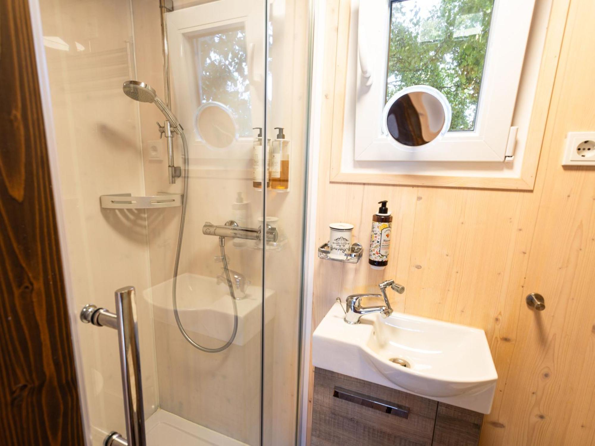 Villa Tiny House Auf Der Alpaka Farm à Rubkow Extérieur photo