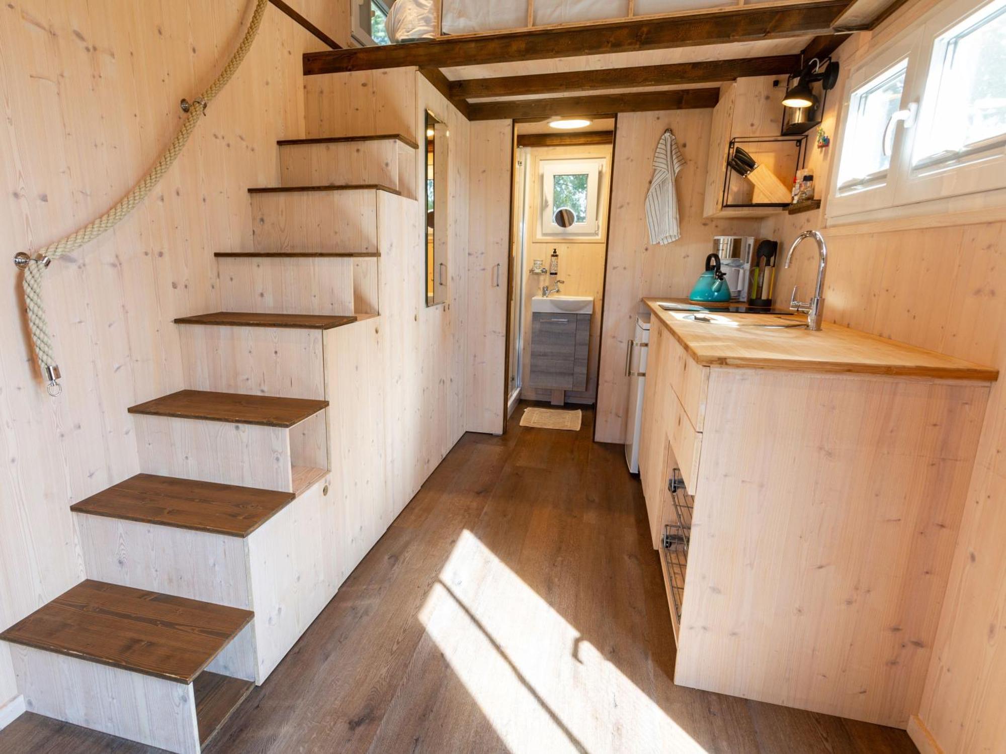 Villa Tiny House Auf Der Alpaka Farm à Rubkow Extérieur photo