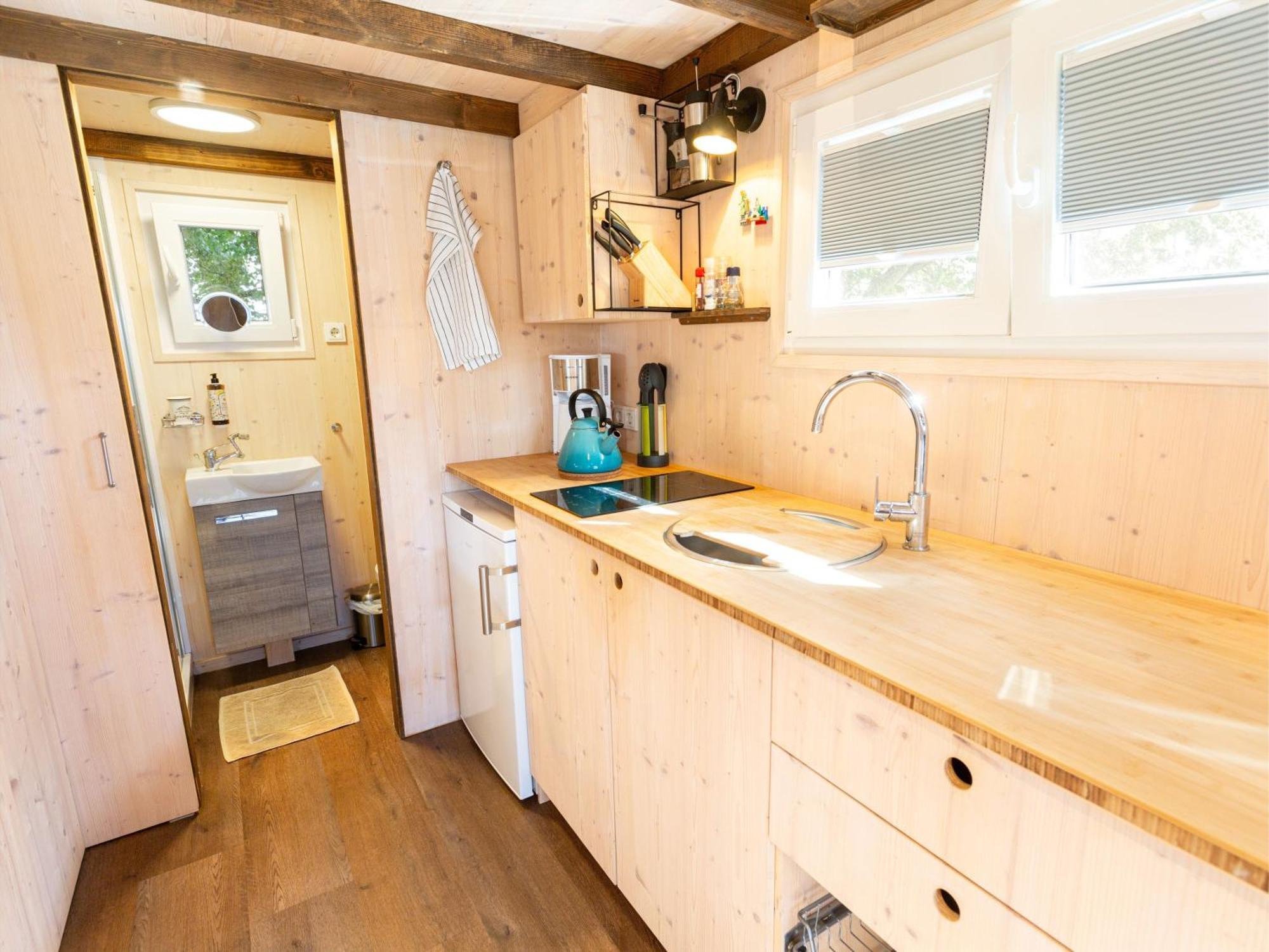 Villa Tiny House Auf Der Alpaka Farm à Rubkow Extérieur photo