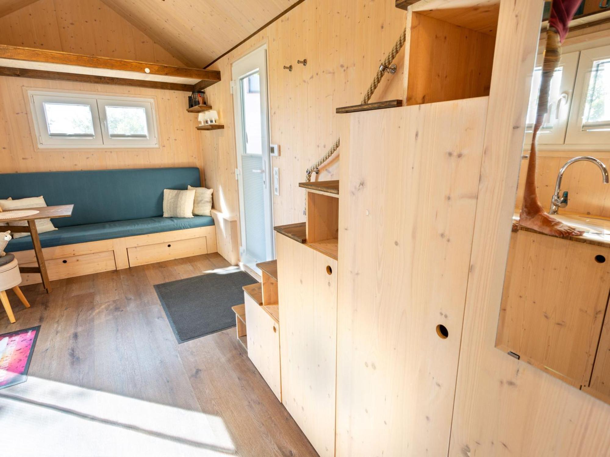 Villa Tiny House Auf Der Alpaka Farm à Rubkow Extérieur photo