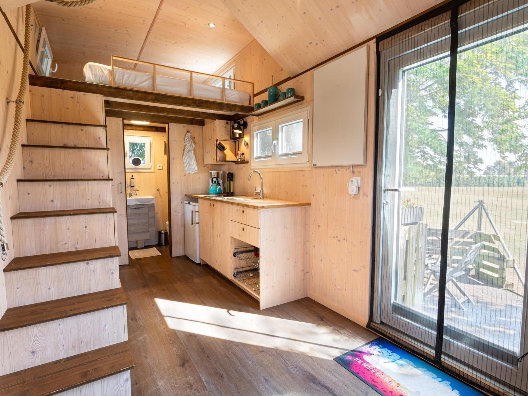 Villa Tiny House Auf Der Alpaka Farm à Rubkow Extérieur photo